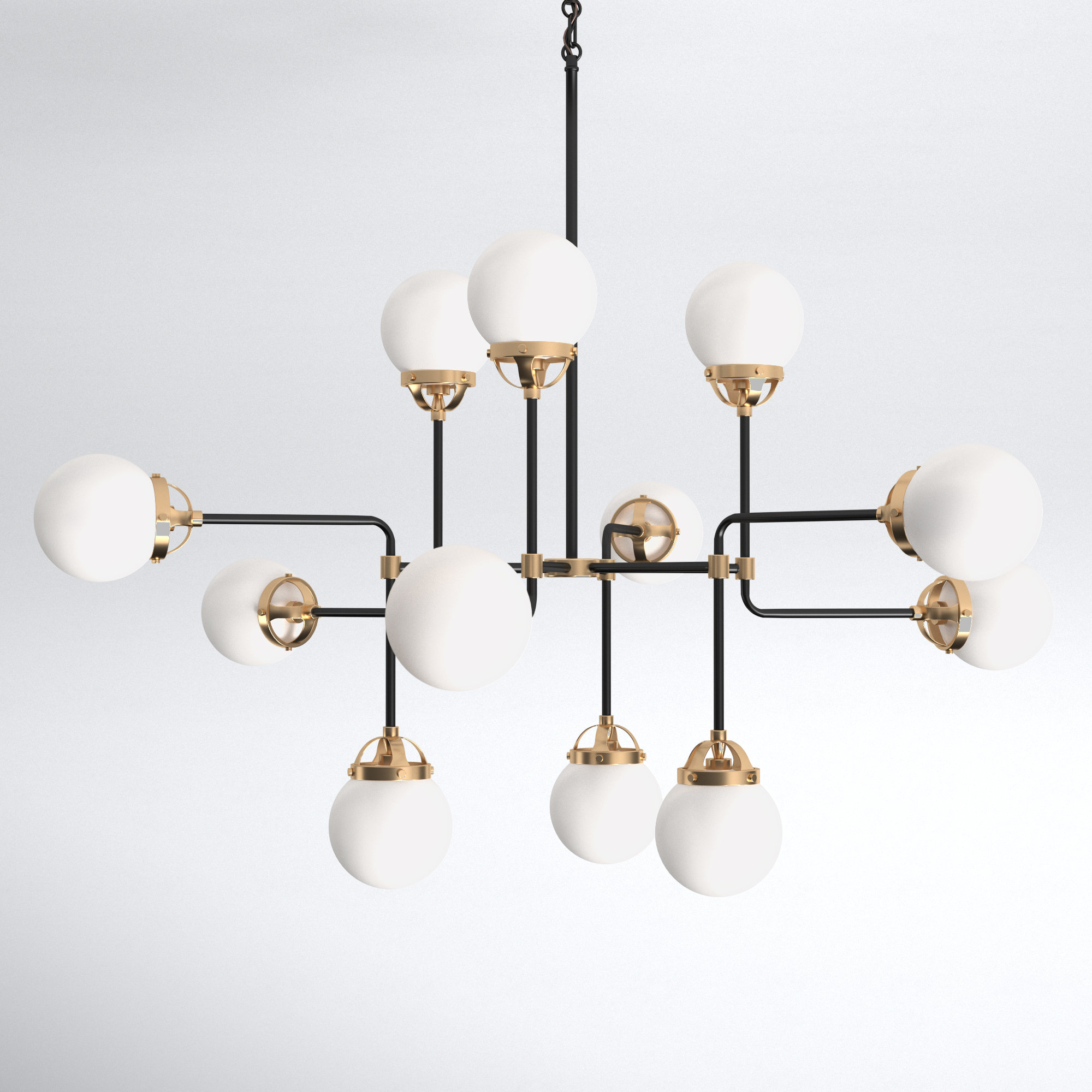 Joss & Main Newport 12 - Light Sputnik Modern Linear Joss & Main Newport 12 - Light Sputnik Modern Linear
